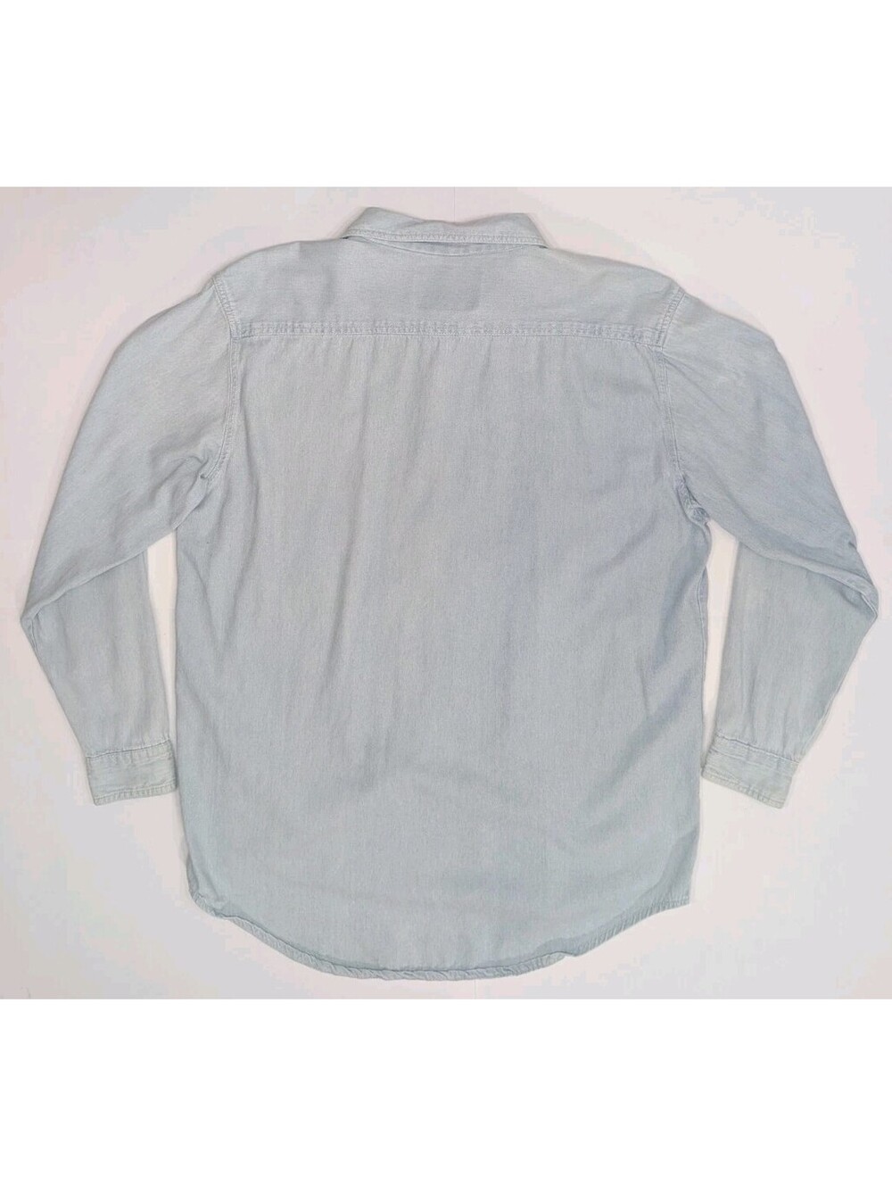 Insane Vintage 80s Cryk Chambray Shirt Mens L Long Sleeve Rasta Jammin Soccer - Picture 4 of 16